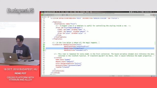 BudapestJS Meetup October '18, Rene Pot (Appcelerator) @Bene Studio HQ смотреть онлайн