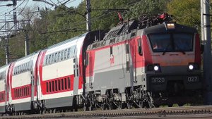 ЭП20-027 с поездом №046В, Москва — Воронеж