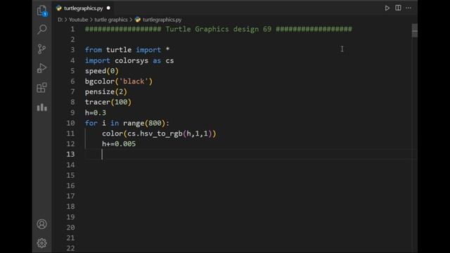 python turtle graphics tutorial || #design69  || Python graphics