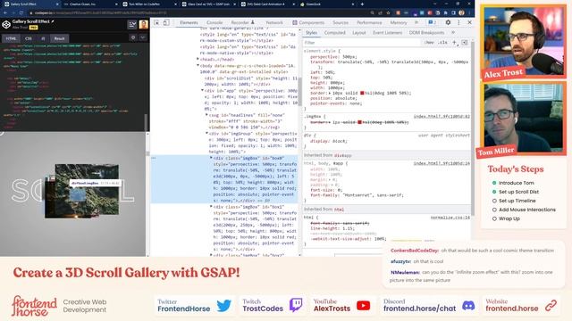 Create a 3D Scroll Gallery with GSAP! смотреть онлайн