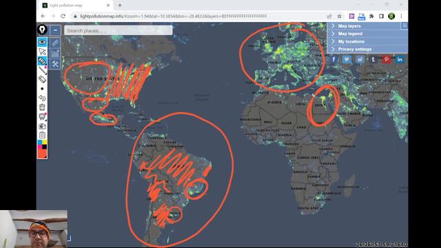LIGHT POLLUTION MAP - CONTAMINACIÓN LUMÍNICA смотреть онлайн