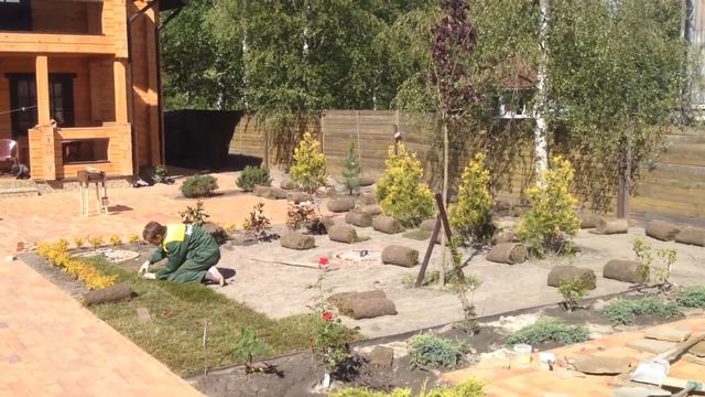 Благоустройство территоррии во Всеволожске. Исполнитель - Брэнд Дизайн. смотреть онлайн