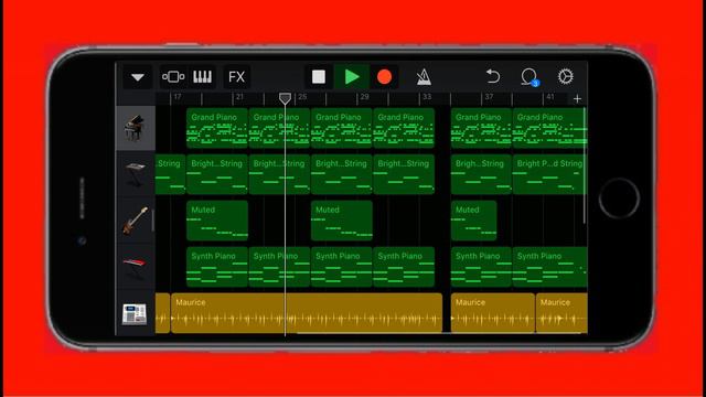 Garage Band for IPhone/Project pop/Музыкальный Секвенсор на Айфон → смотреть онлайн