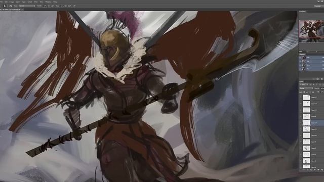 Legion Commander(DOTA2) Sketch by Mike Azevedo смотреть онлайн