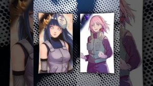 Наруто и Саске и их жены Хината и сакура