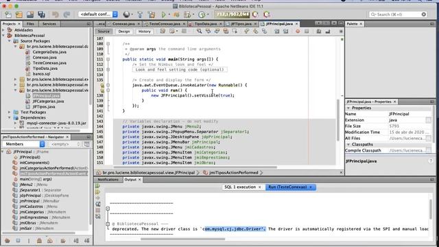 Java Desktop - Sistema Biblioteca Pessoal (Parte 3) смотреть онлайн