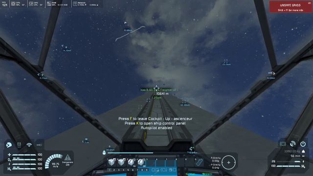 Space Engineers | Ascenseur Spatial ~20km de haut 2021 смотреть онлайн