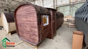 Обзор на двух бань бочек 6 метров с боковым входом