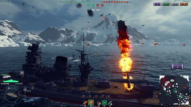 World of Warships (Вспышка и вражеский авиаблядок) смотреть онлайн
