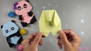 Origami Paper PANDA / Как сделать ПАНДУ из бумаги / Оригами ПАНДА