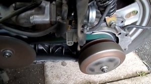 работа вариатора с клиноременной передачей