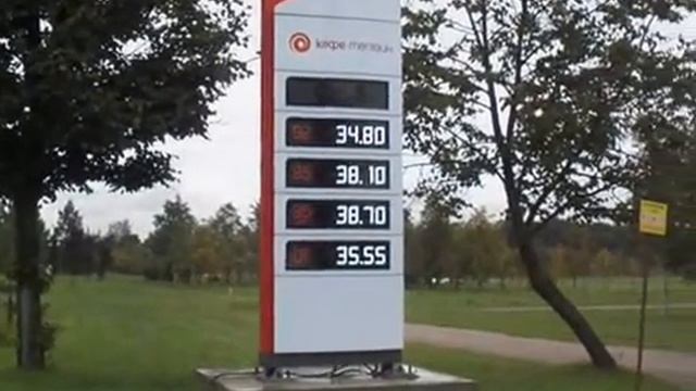 Санкт-Петербург. Цены на БЕНЗИН 2016 г., август