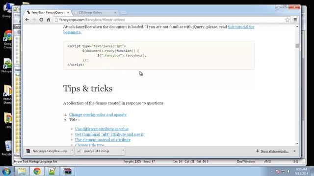Fancybox Plugin