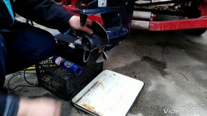 Замена масла в редукторе лодочного мотор. Обслуживание редуктора лодочного мотора. Evinrude elan 3