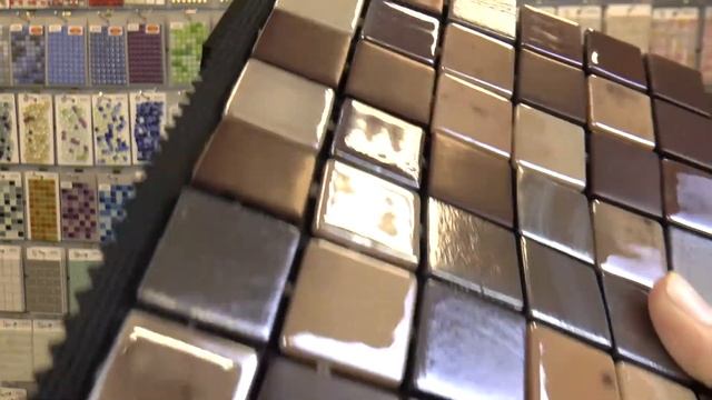 Коричневая стеклянная испанская мозаика
