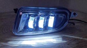 LED ПТФ Sal-Man для MB W210 рестайлинг (два режима белый+желтый свет) арт. 01516