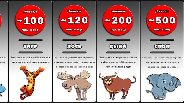 Сравнение: Самые опасные животные в мире смотреть онлайн