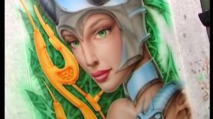 Рисуем аэрографом рободевушку реалистично. Зарабатывай своим искусством!