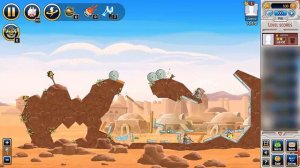 Tatooine Level 24 : Angry Birds Star Wars Facebook : Three Stars : Gameplay Walkthrough