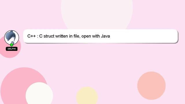 C++ : C struct written in file, open with Java смотреть онлайн