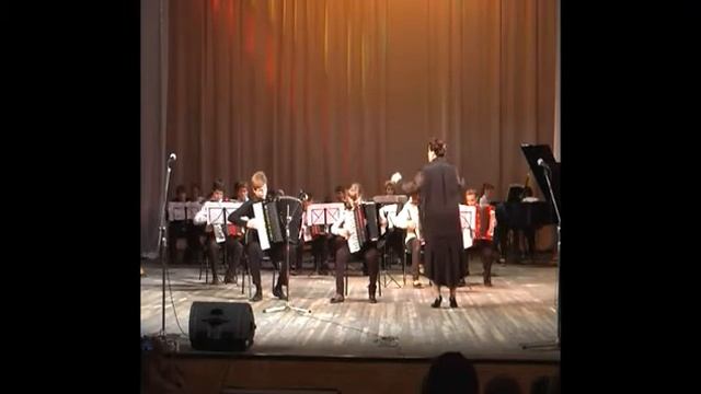 Штраус - полька "Трик-трак". Оркестр аккордеонистов, рук.В.Данилова. смотреть онлайн