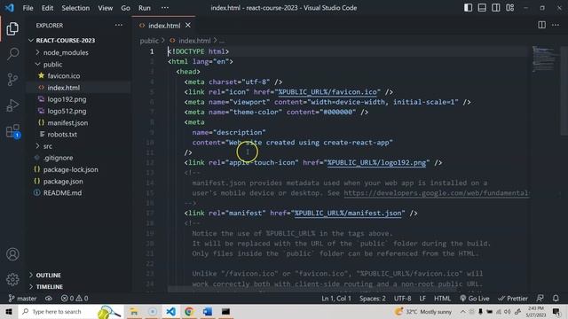 #2. Creating React JS Project and Folder Structure - React JS Tutorial for Beginners 2023