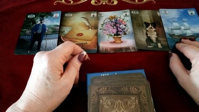 Системы чтения раскладов из 5  карт на колоде Ленорман