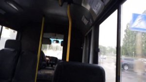 Поездка на автобусе "Хендай Каунти" по 131 маршруту