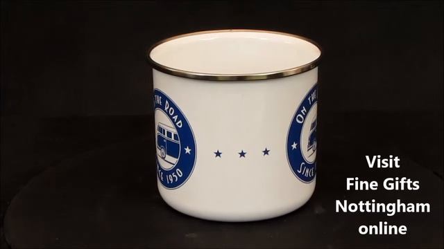 VW T1 Camper Enamel Mug - On The Road - VW Collection by Brisa - Official Volkswagen Gift смотреть онлайн