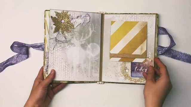 Обзор зимнего миниальбома/ скрапбукинг смотреть онлайн