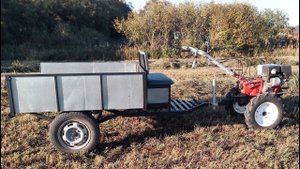 Мотоблок 135, прицеп самосвал.