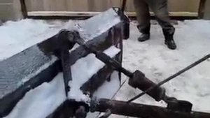 Отвал на УАЗ (Самодельная снегоуборочная лопата)