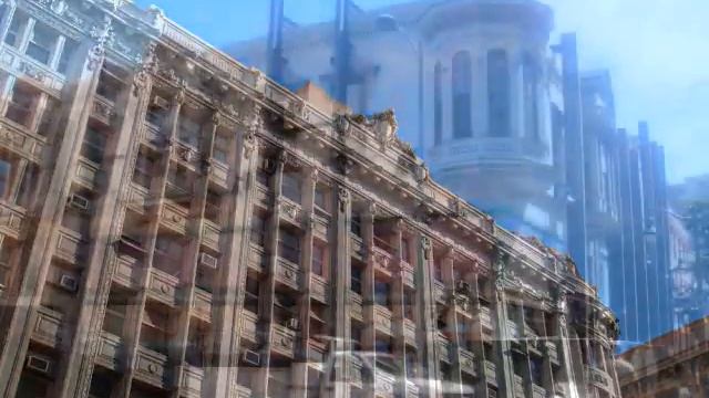 Downtown Los Angeles architecture, historical buildings смотреть онлайн