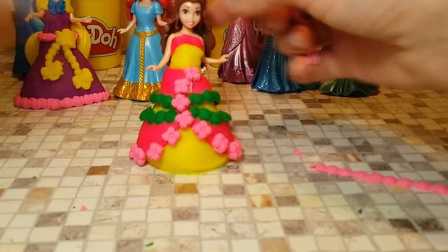 Принцессы Диснея MagiClip Сказочный стиль Плей до на русском Play Doh Dress Up Fairytale Fashion смотреть онлайн