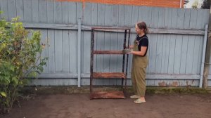 Сделали дровник из металлического стеллажа / Яна в деле #11