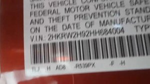 Honda CR V Paint Code Location