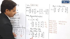 TEST FOR CONSISTENCY AND INCONSISTENCY OF MATRIX FOR SYSTEM OF LINEAR EQUATIONS SOLVED PROBLEM 3