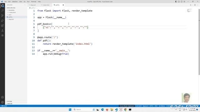 Python Flask Tutorial - Hello world and data List Web App Part 1 (For Beginners)