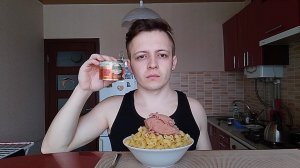 МУКБАНГ МАКАРОНЫ С ПАШТЕТОМ ИЗ КУРИНОЙ ПЕЧЕНИ KANIVILLE. ОБЖОР МАКАРОНЫ И ПЕЧЕНОЧНЫЙ ПАШТЕТ