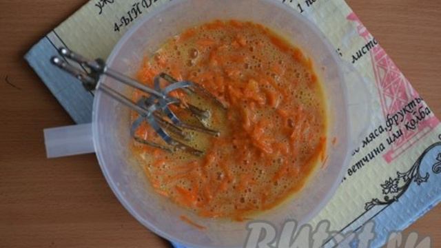 Морковные вафли