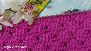 АЖУРНЫЙ УЗОР СПИЦАМИ 267 Вязание Узоры спицами