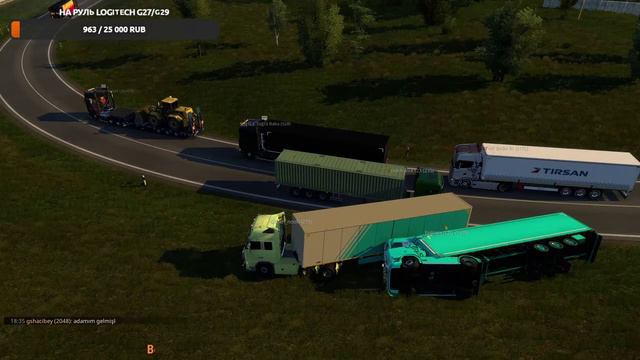 Покатушки по Дороге Дураков в Euro Truck Simulator 2 (TruckersMP) #2 смотреть онлайн