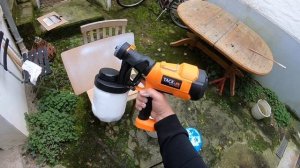 Paint Sprayer 800ml/min, Electric Spray Gun with 3 Spray Patterns Unboxing and instructions