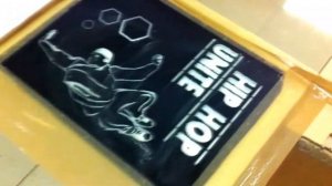 Нанесение рисунка на зеркала матирующей пастой.