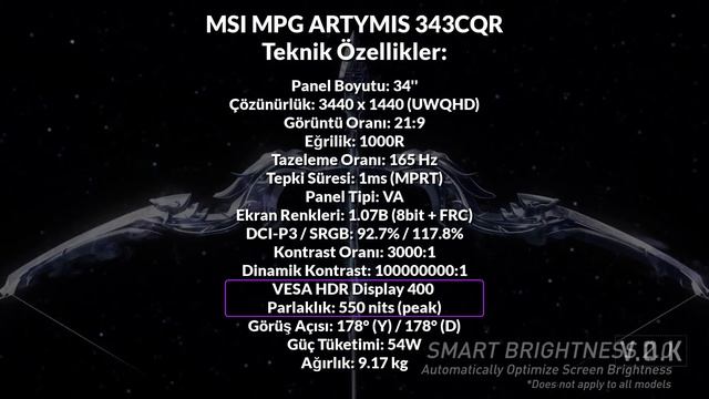 MSI MPG ARTYMIS 343CQR Ultra Geniş QHD 1000R Kavisli Gaming Monitör смотреть онлайн