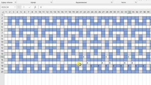Особенности схем ленивого жаккарда. Как читать схемы мозаичного вязания. Как поставить "крестики".
