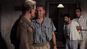 The Guns of Navarone 1961 - catching an enemy spy scene