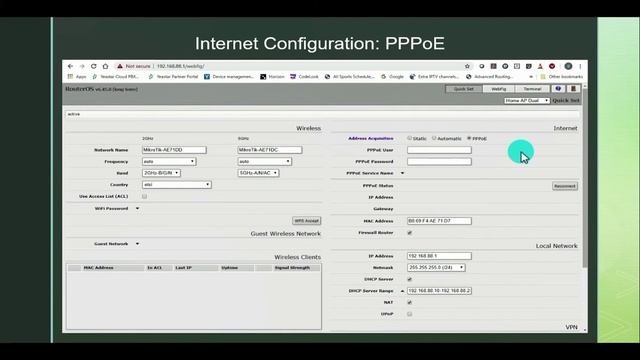 Mikrotik RouterOS Getting Started With Quickset смотреть онлайн