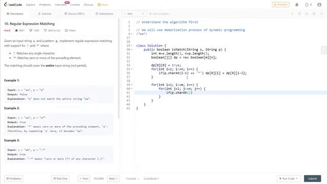 10. Regular Expression Matching - Leetcode | Java & C++ | Hard | Algorithm | DSA смотреть онлайн
