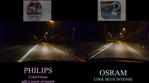 PHILIPS ColorVision Purple VS OSRAM COOL BLUE INTENSE l Vergleich l Test